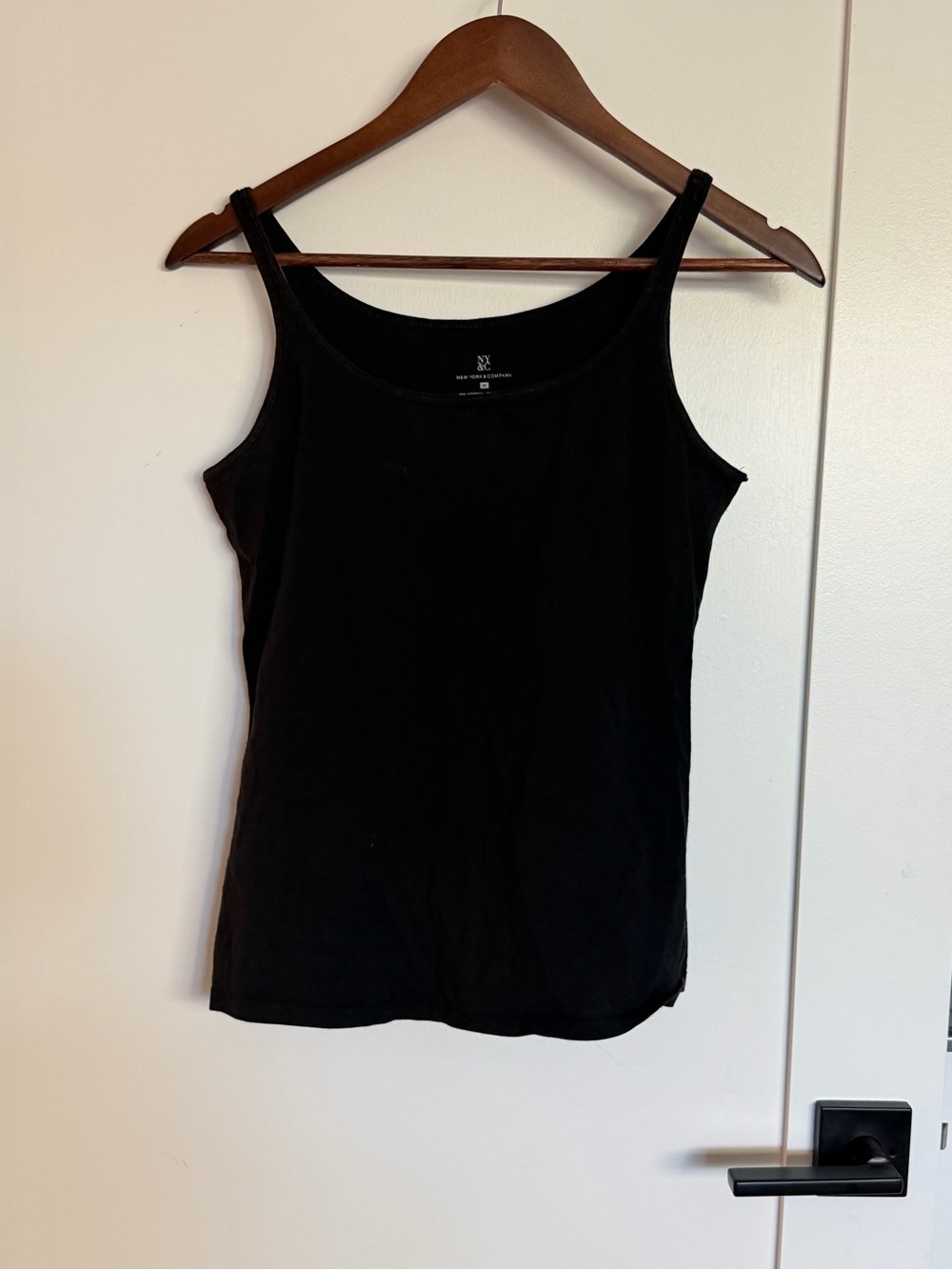 New York & Company Black Slim Tank Top